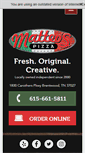 Mobile Screenshot of matteospizza.com
